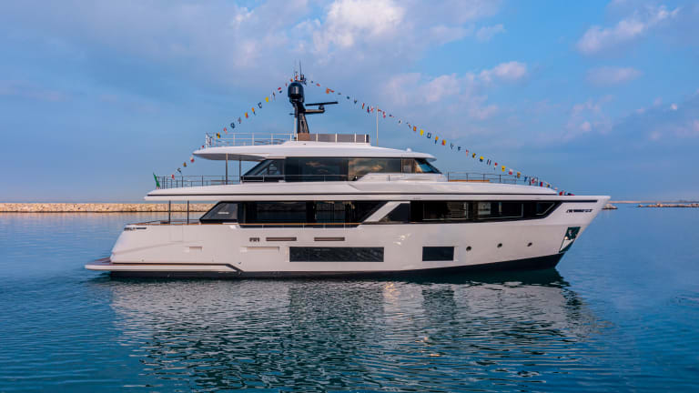Custom Line launches the first yacht of the year — 98-foot/30-meter Navetta Wolfpack