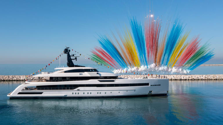 CRN launches its new 203-foot/ 62-meter M/Y Rio in style