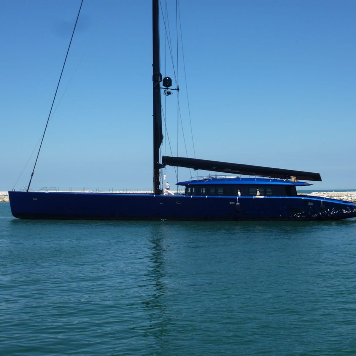 Wallys carbon-fiber sail yacht better place israel dark ethereal being