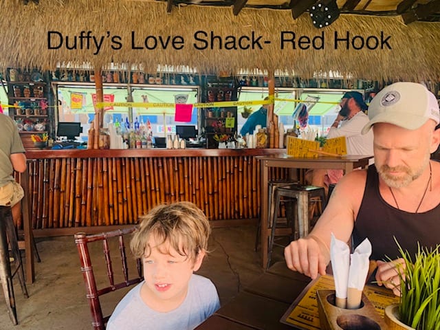 St. Thomas section - duffy's love shack - bar closed off