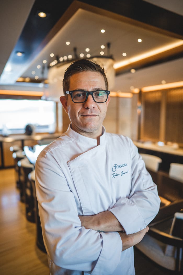 Frenchman Robin Besnard, who has been with Formosa for six years, was promoted to head chef after three years.  