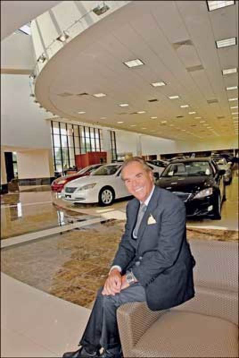 Owner Herb Chambers at his dealership