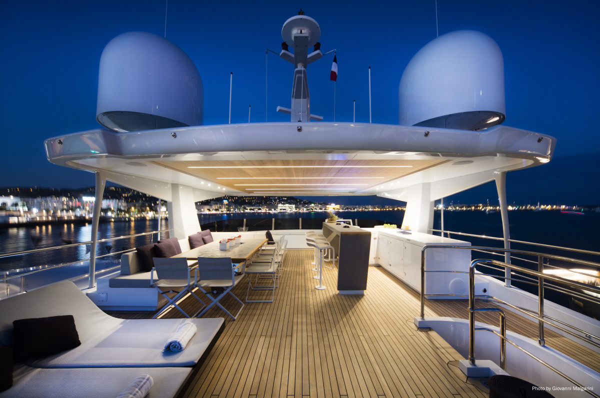 There’s plenty to do on the well-appointed sundeck.