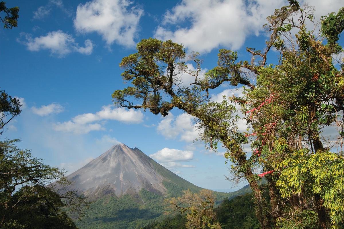 Rising to 5,437 feet—high above the rest of the countryside—the almost perfectly symmetrical Arenal Volcano is a sightseer’s dream, with an abundance of outdoor activities to check off on your Costa Rica ‘must-do’ list.