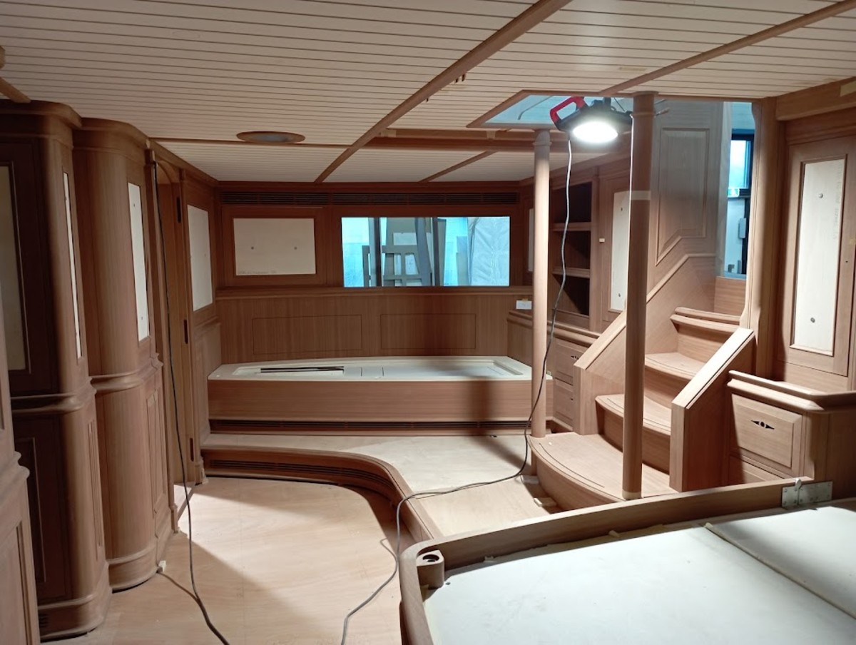 Athos interior during conversion by Huisfit - photo by Wynne Projects 3 IMG_20220331_104459