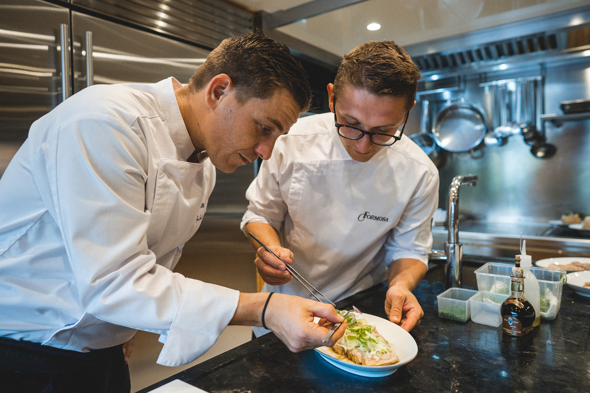 Besnard values his working relationship with Antoine Levasseur, his sous chef.  